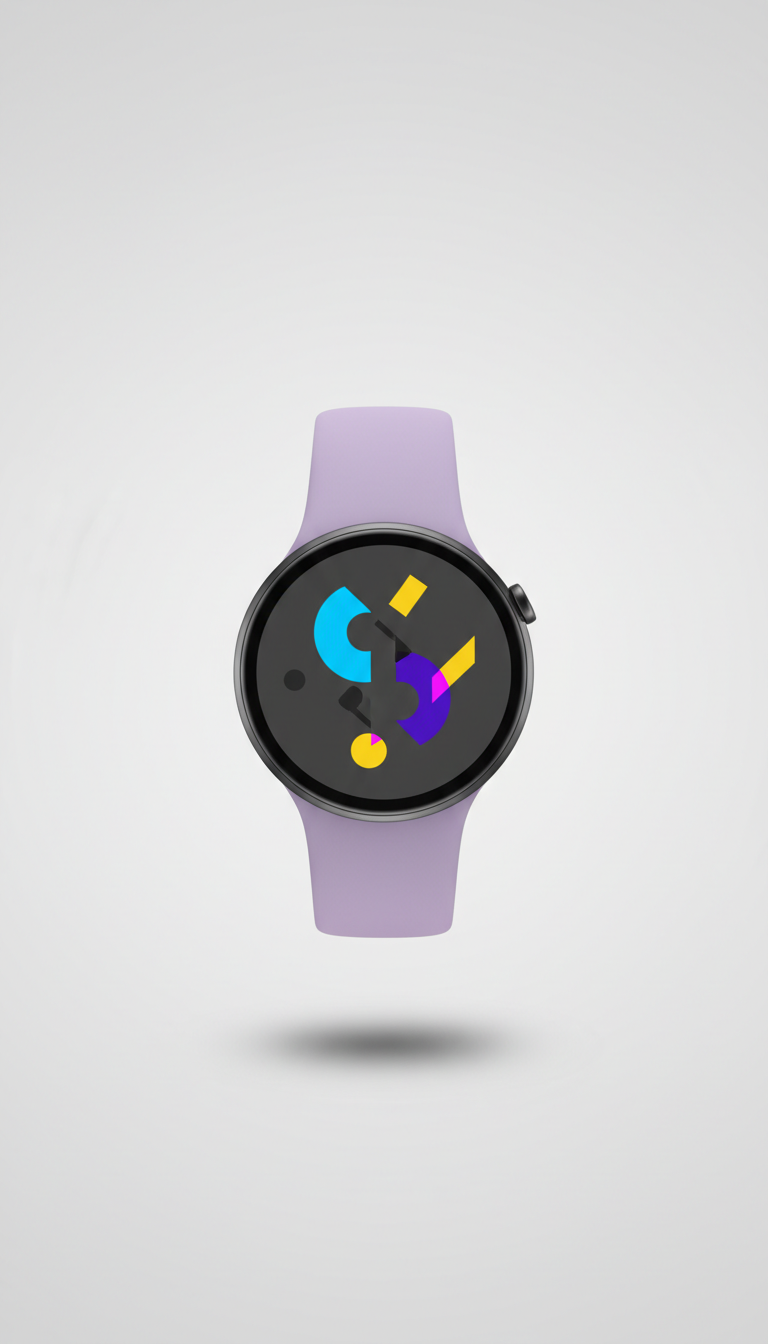 Smartwatch with Lavender Strap